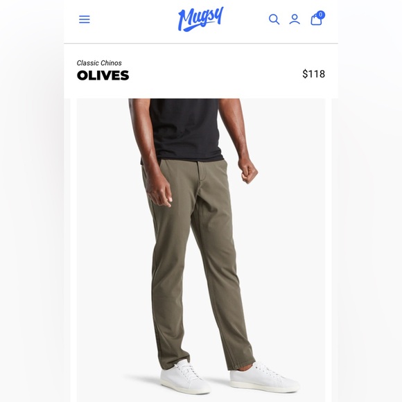 Men's Olive‎ Chinos